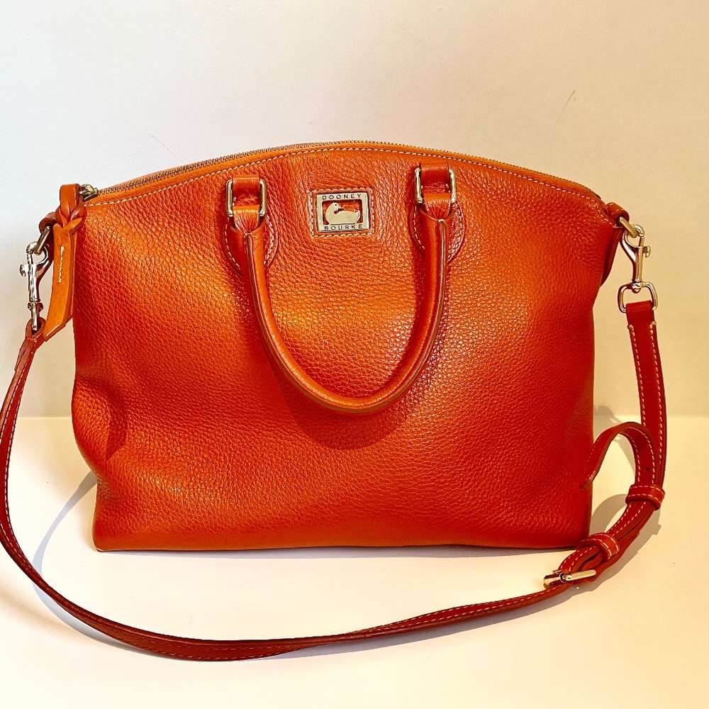 Dooney and Bourke leather purse, orange